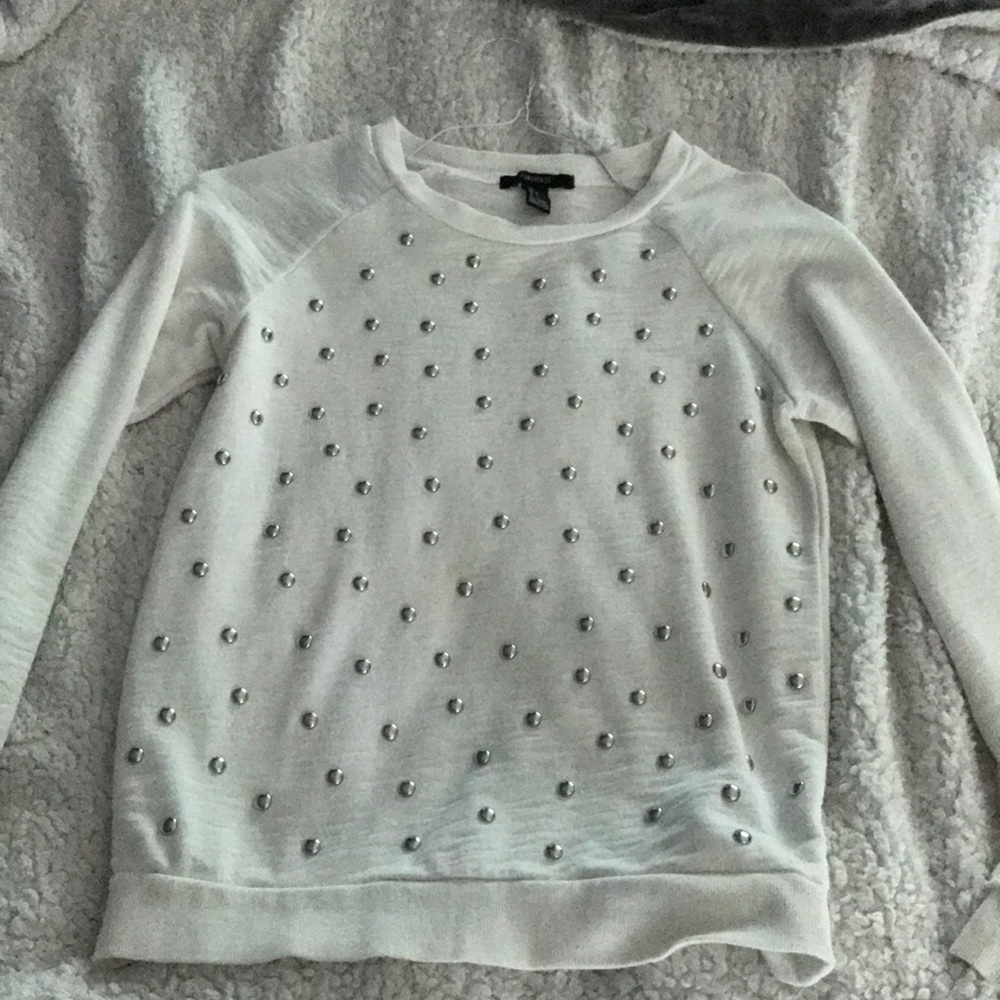 Cream studded sweater